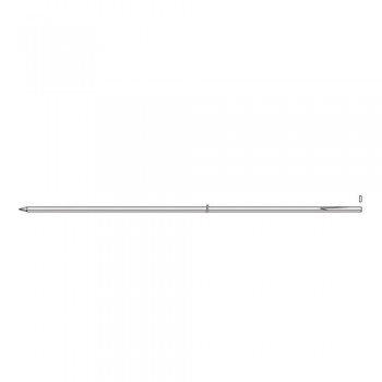 Kirschner Wire Drill Trocar Pointed - Flat End Stainless Steel, 31 cm - 12 1/4" Diameter 1.5 mm Ø